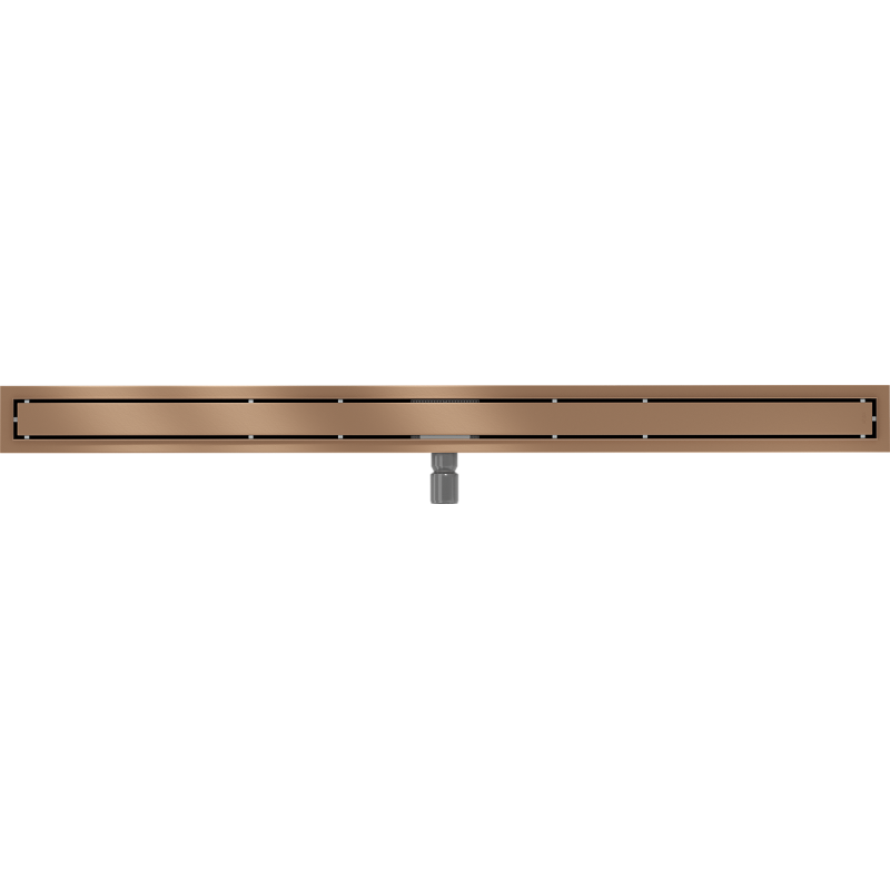 Mexen Flat M13 Linienablauf 2-in-1 140 cm, gebürstetes Kupfer - 1C10140