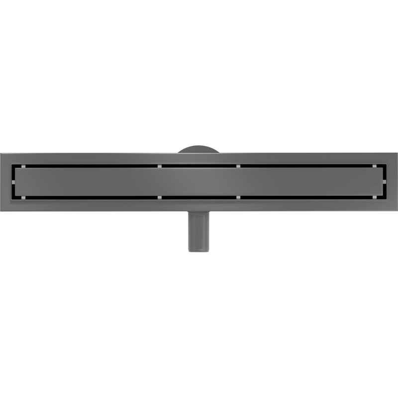 Mexen Flat 360° M13 drehbarer Linienablauf 2-in-1 60 cm, Gun Gray gebürstet - 1E10060-40