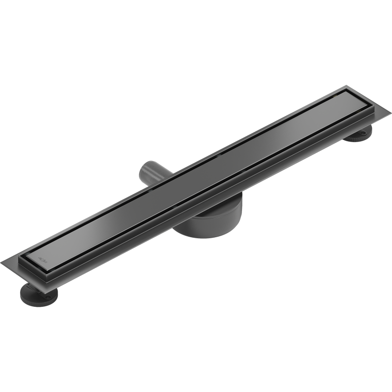 Mexen Flat 360° M13 Drehbarer Linienablauf 2in1 70 cm, gebürstetes Gun Grey - 1E10070-40