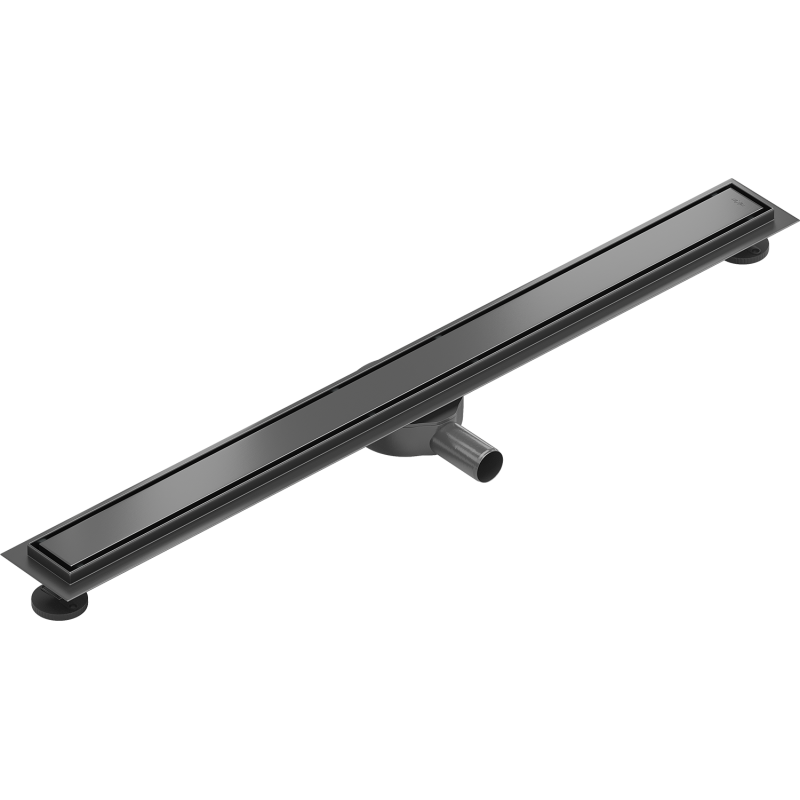 Mexen Flat 360° M13 Linearer Drehablauf 2-in-1 80 cm, gebürstetes Kanonen-Grau - 1E10080-40