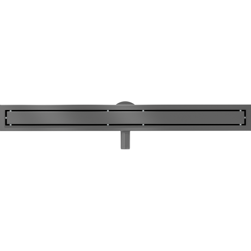 Mexen Flat 360° M13 Linearer Drehablauf 2-in-1 80 cm, gebürstetes Kanonen-Grau - 1E10080-40