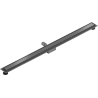 Mexen Flat M13 lineare Abflussrinne 2in1 110 cm, gebürstetes Gun Gray - 1E10110