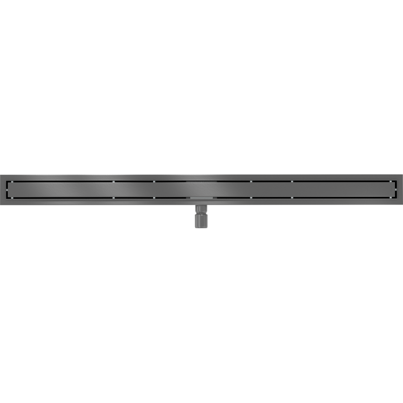 Mexen Flat M13 lineare Abflussrinne 2in1 110 cm, gebürstetes Gun Gray - 1E10110