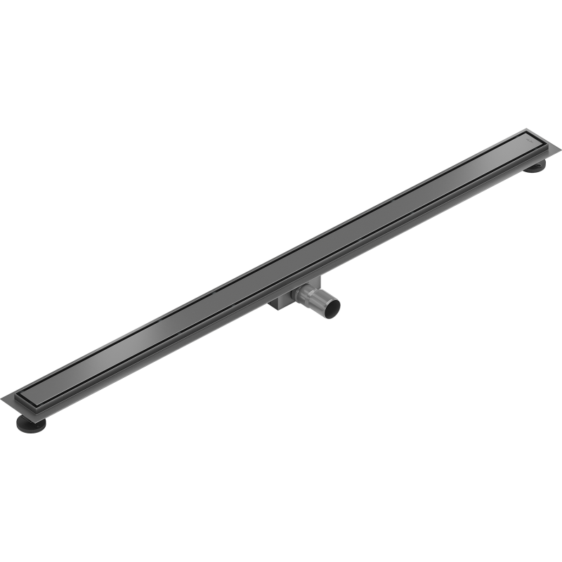 Mexen Flat M13 Linienentwässerung 2in1 130 cm, gebürstetes Gun Grau - 1E10130