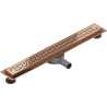 Mexen Flat 360° M15 Drehbarer Linienablauf 50 cm, Roségold - 1624050-40