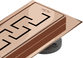 Mexen Flat 360° M15 drehbarer Linienabfluss 60 cm, Roségold - 1624060-40