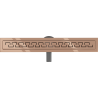 Mexen Flat 360° M15 drehbarer Linienabfluss 60 cm, Roségold - 1624060-40