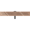 Mexen Flat 360° M15 Drehbarer Linienablauf 70 cm, Roségold - 1624070-40