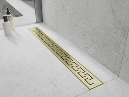 Mexen Flat M15 Linienablauf 100 cm, gebürstet gold - 1A24100-15