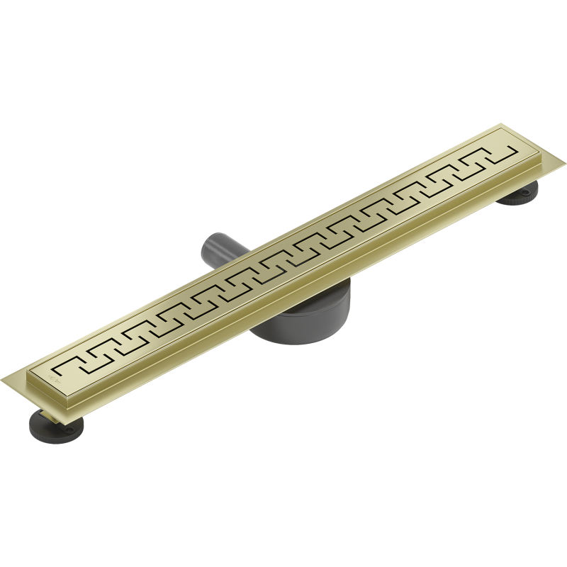 Mexen Flat 360° M15 drehbarer Linienablauf 50 cm, gebürstetes Gold - 1A24050-40