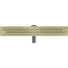 Mexen Flat 360° M15 drehbarer Linienablauf 50 cm, gebürstetes Gold - 1A24050-40