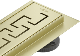 Mexen Flat 360° M15 drehbarer Linienablauf 60 cm, gebürstetes Gold - 1A24060-40