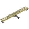 Mexen Flat 360° M15 drehbarer Linienablauf 60 cm, gebürstetes Gold - 1A24060-40