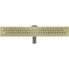 Mexen Flat 360° M15 drehbarer Linienablauf 60 cm, gebürstetes Gold - 1A24060-40