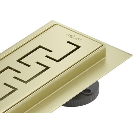 Mexen Flat 360° M15 Drehbarer Linienabfluss 70 cm, gebürstetes Gold - 1A24070-40