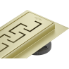 Mexen Flat 360° M15 Drehbarer Linienabfluss 70 cm, gebürstetes Gold - 1A24070-40