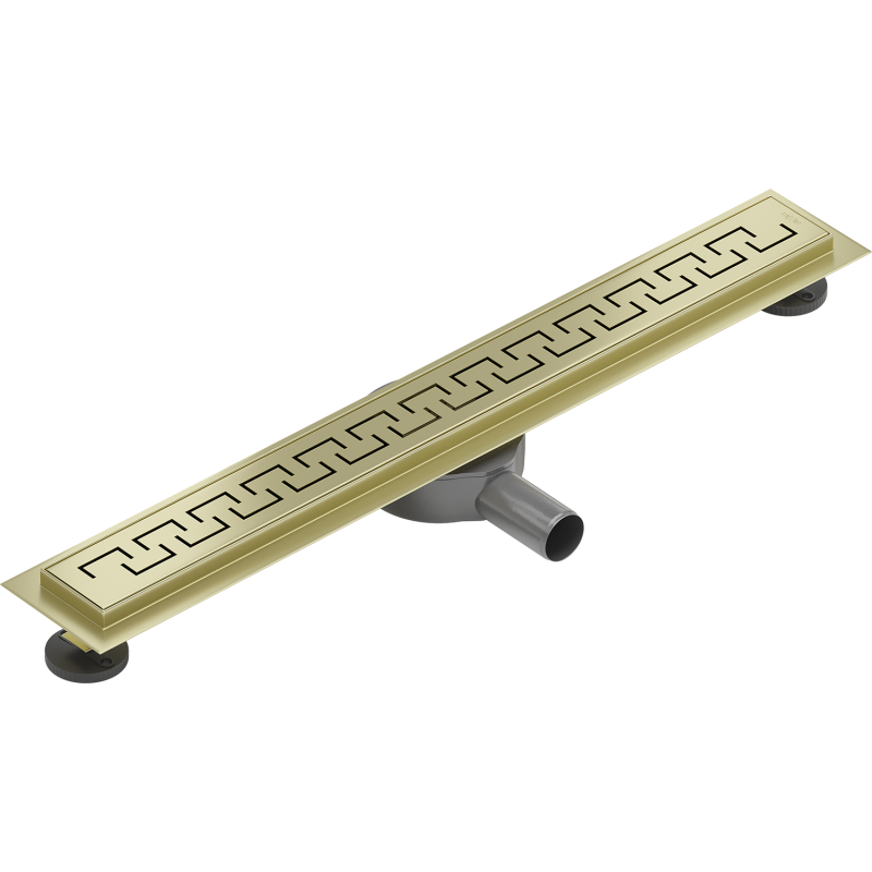Mexen Flat 360° M15 Drehbarer Linienabfluss 70 cm, gebürstetes Gold - 1A24070-40