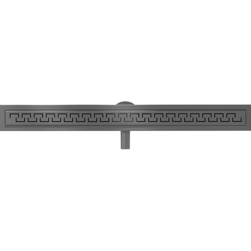 Mexen Flat 360° M15 Rotierender Linearablauf 90 cm, gebürstetes Gun Gray - 1E24090-40