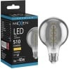 Mexen Vintis LED-Filament-Glühlampe Spirale E27, G80, 8W, Warm - 2700K, 510 lm, Rauch - L165-E27-0827-70