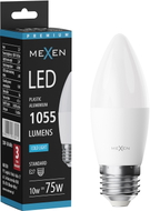 Mexen Nova LED-Glühbirne E27, C37, 10W, Kalt - 6500K, 1055 lm - L102-E27-1065-01