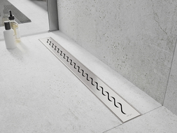 Mexen Flat 360° M18, 60 cm drehbarer Linienablauf, Inox - 1023060-40