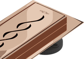 Mexen Flat M18 Linienablauf 70 cm, Roségold - 1623070-15