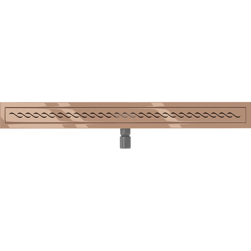 Mexen Flat M18 Linienentwässerung 80 cm, Roségold - 1623080-15