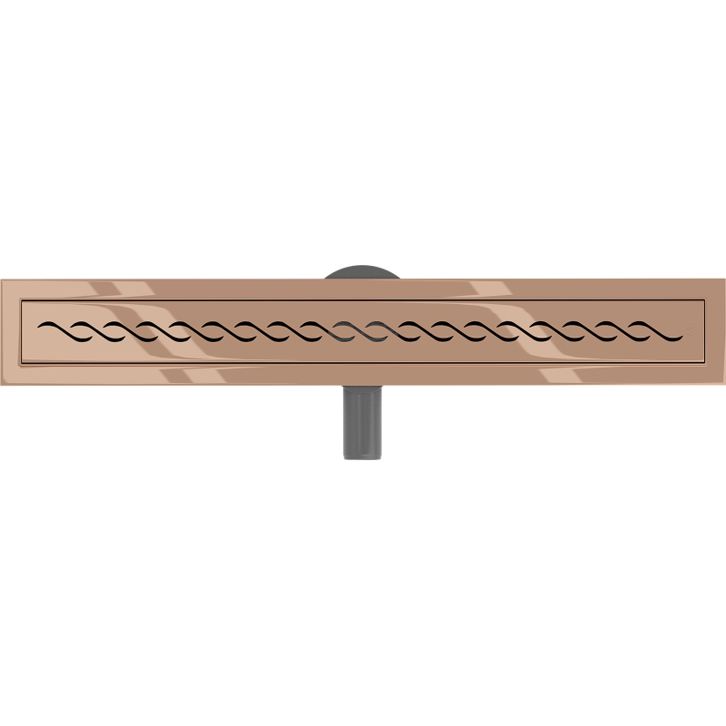 Mexen Flat 360° M18 drehbarer Linienablauf 50 cm, Roségold - 1623050-40