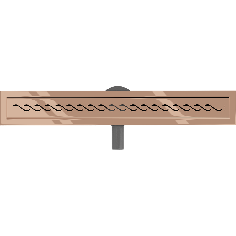 Mexen Flat 360° M18 Rotierender Linienablauf 70 cm, Roségold - 1623070-40