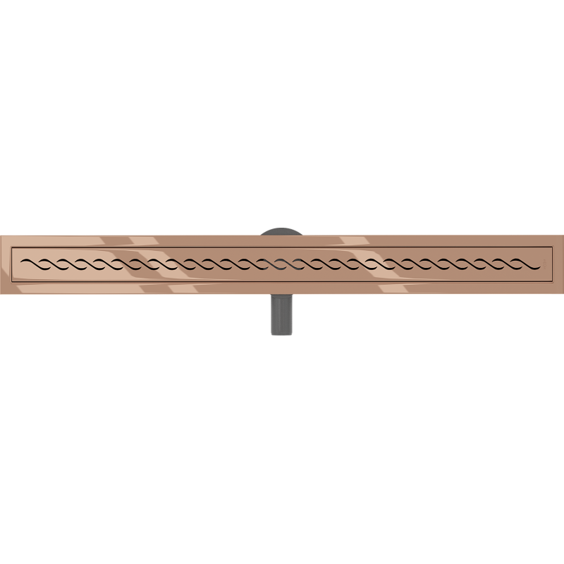 Mexen Flat 360° M18 Drehbarer Linienabfluss 90 cm, Roségold - 1623090-40