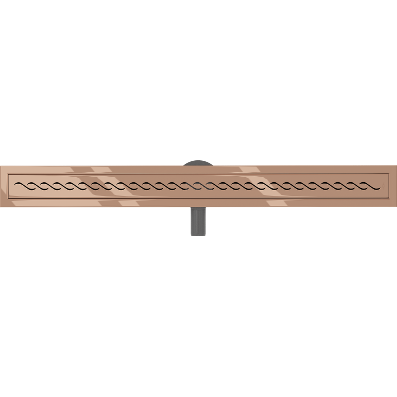 Mexen Flat 360° M18 Drehbarer linearer Ablauf 100 cm, Roségold - 1623100-40