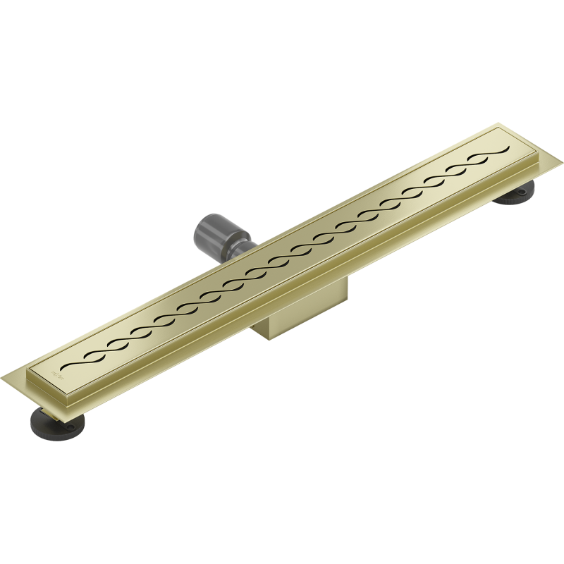 Mexen Flat M18 Linienentwässerung 60 cm, gebürstetes Gold - 1A23060-15