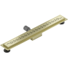 Mexen Flat M18 Linienentwässerung 60 cm, gebürstetes Gold - 1A23060-15