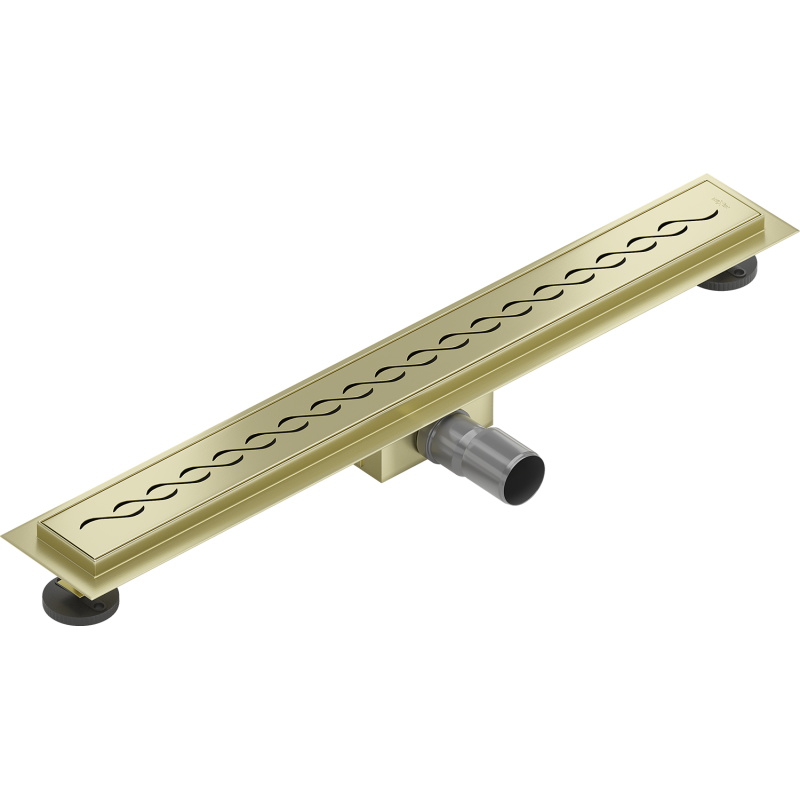 Mexen Flat M18 Linienentwässerung 60 cm, gebürstetes Gold - 1A23060-15