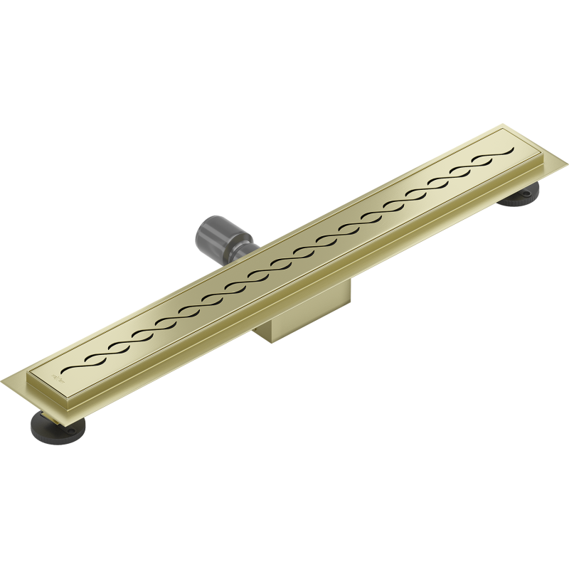 Mexen Flat M18 Linienentwässerung 70 cm, gebürstetes Gold - 1A23070-15