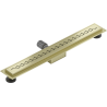 Mexen Flat M18 Linienentwässerung 70 cm, gebürstetes Gold - 1A23070-15