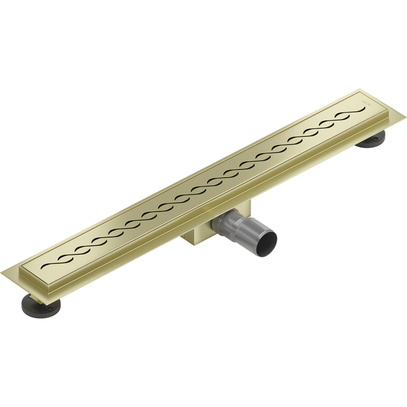 Mexen Flat M18 Linienentwässerung 70 cm, gebürstetes Gold - 1A23070-15