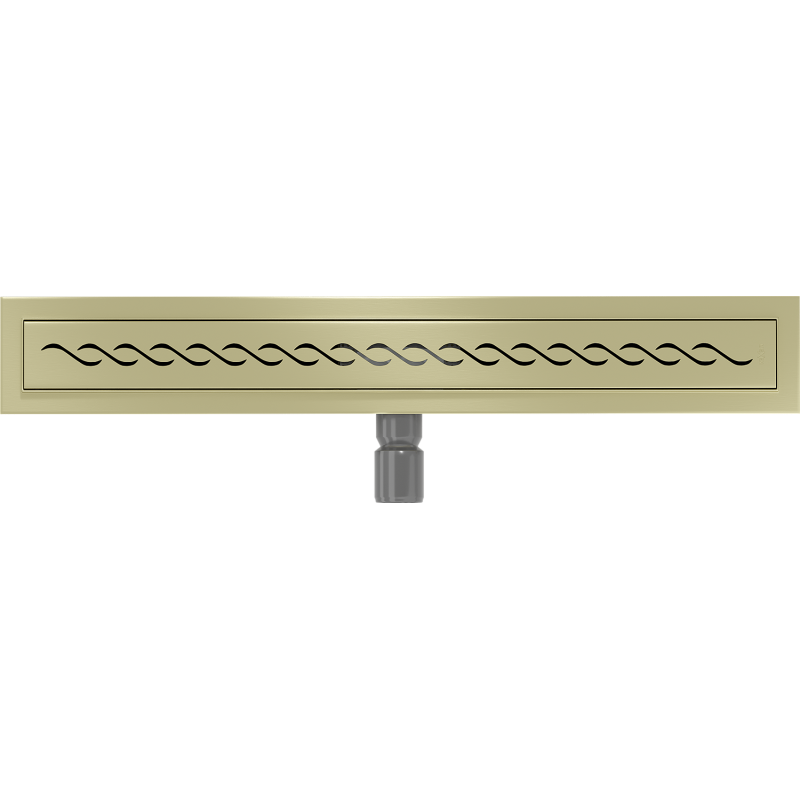 Mexen Flat M18 Linienentwässerung 70 cm, gebürstetes Gold - 1A23070-15