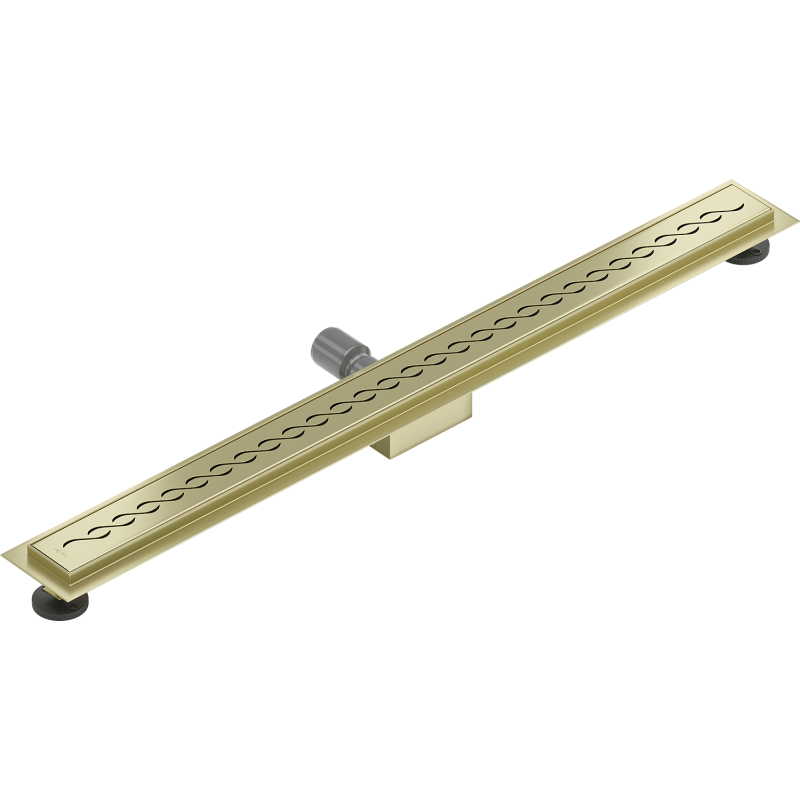 Mexen Flat M18 Duschrinne 80 cm, gebürstet Gold - 1A23080-15