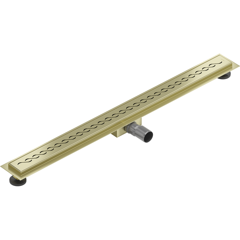 Mexen Flat M18 Duschrinne 80 cm, gebürstet Gold - 1A23080-15