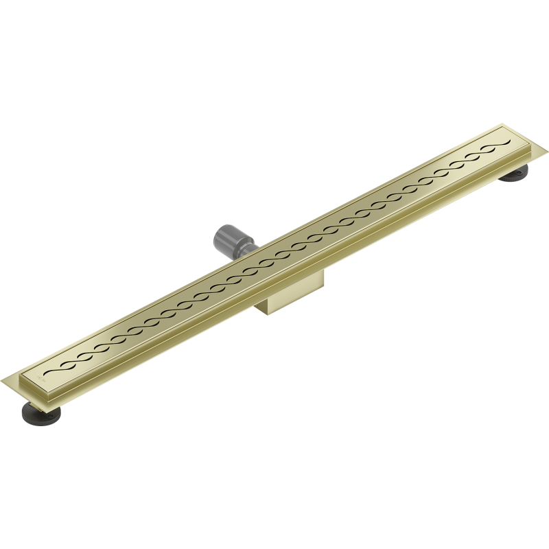 Mexen Flat M18 Linienentwässerung 100 cm, gebürstetes Gold - 1A23100-15