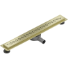 Mexen Flat 360° M18 Drehbarer Linienabfluss 50 cm, gebürstetes Gold - 1A23050-40