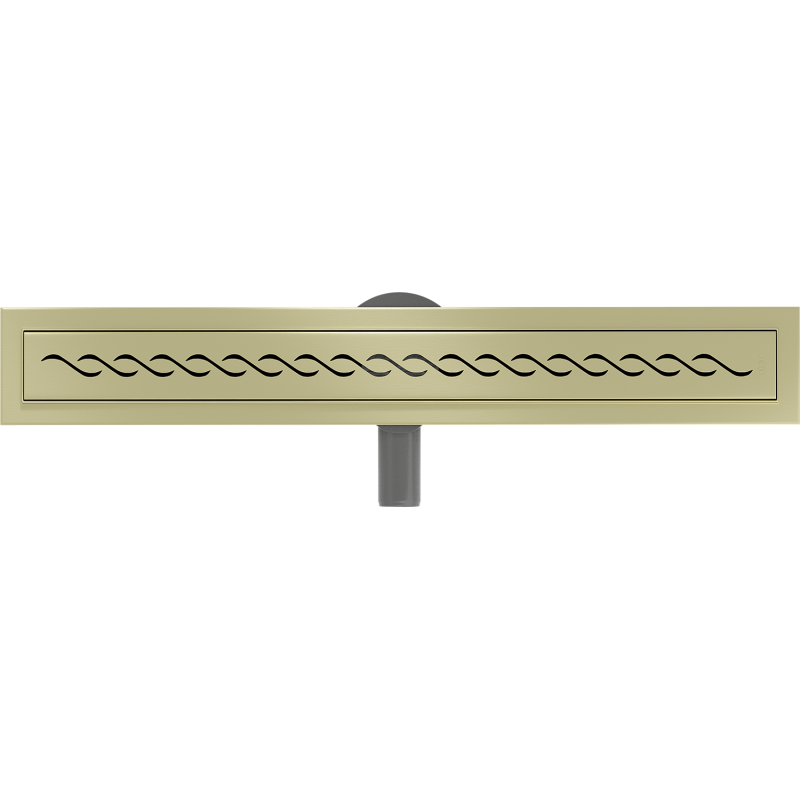 Mexen Flat 360° M18 Drehbarer Linienabfluss 50 cm, gebürstetes Gold - 1A23050-40