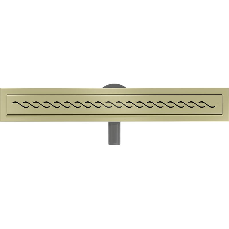 Mexen Flat 360° M18 drehbarer Linienablauf 60 cm, gebürstet gold - 1A23060-40