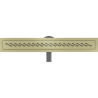 Mexen Flat 360° M18 drehbarer Linienablauf 60 cm, gebürstet gold - 1A23060-40
