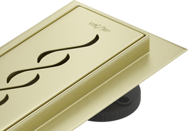Mexen Flat 360° M18 Drehbarer Rinnenablauf 70 cm, gebürstetes Gold - 1A23070-40