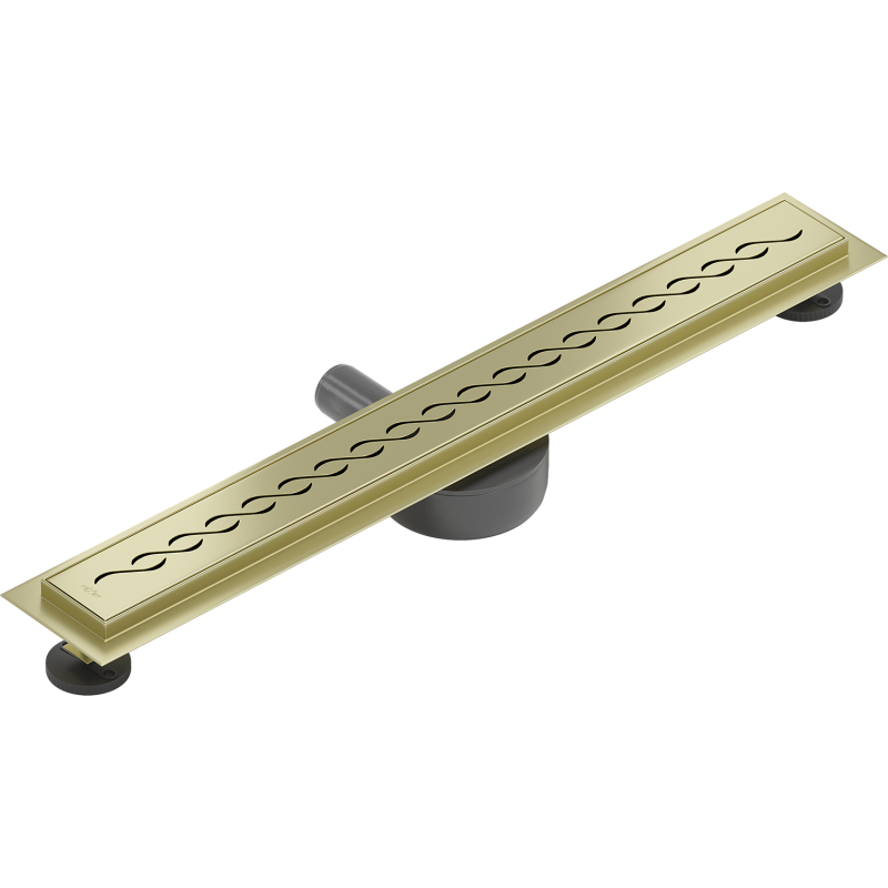 Mexen Flat 360° M18 Drehbarer Rinnenablauf 70 cm, gebürstetes Gold - 1A23070-40