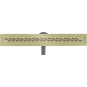 Mexen Flat 360° M18 Drehbarer Rinnenablauf 70 cm, gebürstetes Gold - 1A23070-40