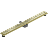 Mexen Flat 360° M18 Drehbarer Linienablauf 90 cm, gebürstetes Gold - 1A23090-40