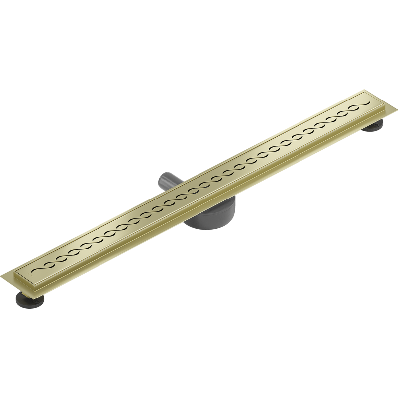 Mexen Flat 360° M18 Drehbarer Linienablauf 100 cm, gebürstetes Gold - 1A23100-40
